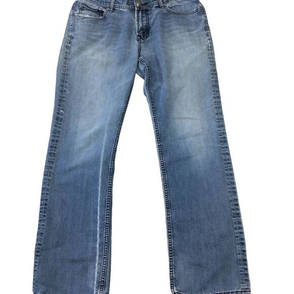 Seven 7 Jeans, Straight, 32×34 Men's Distressed Denim - Picture 1 of 6